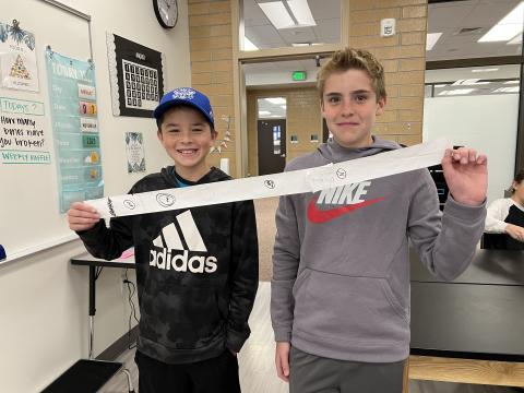 These boys made big adjustments when they saw the actual size.