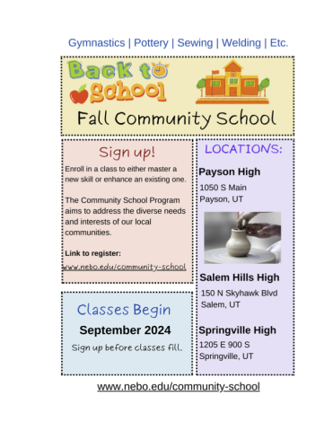 Fall Community School Classes