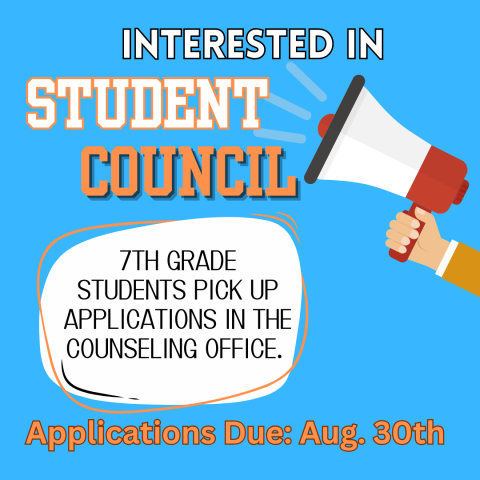 Student Council Applications Available Now 📣