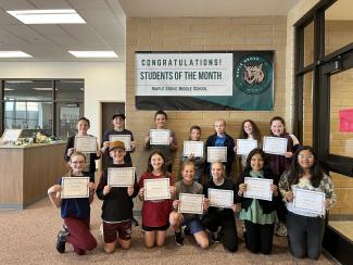 6th Grade Students of the  Month