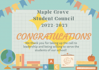 Congratulations Student Council