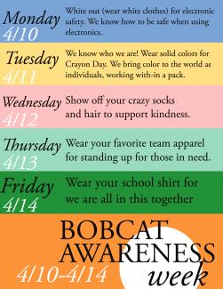 Bobvat Awareness Week Flyer