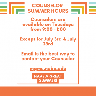 Summer Counseling Hours