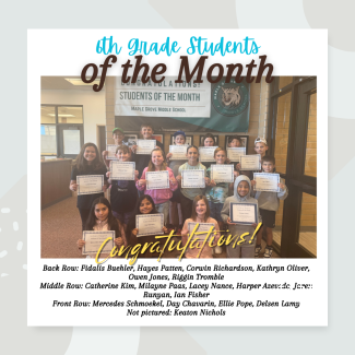 ^th Grade Students of the Month 🎉